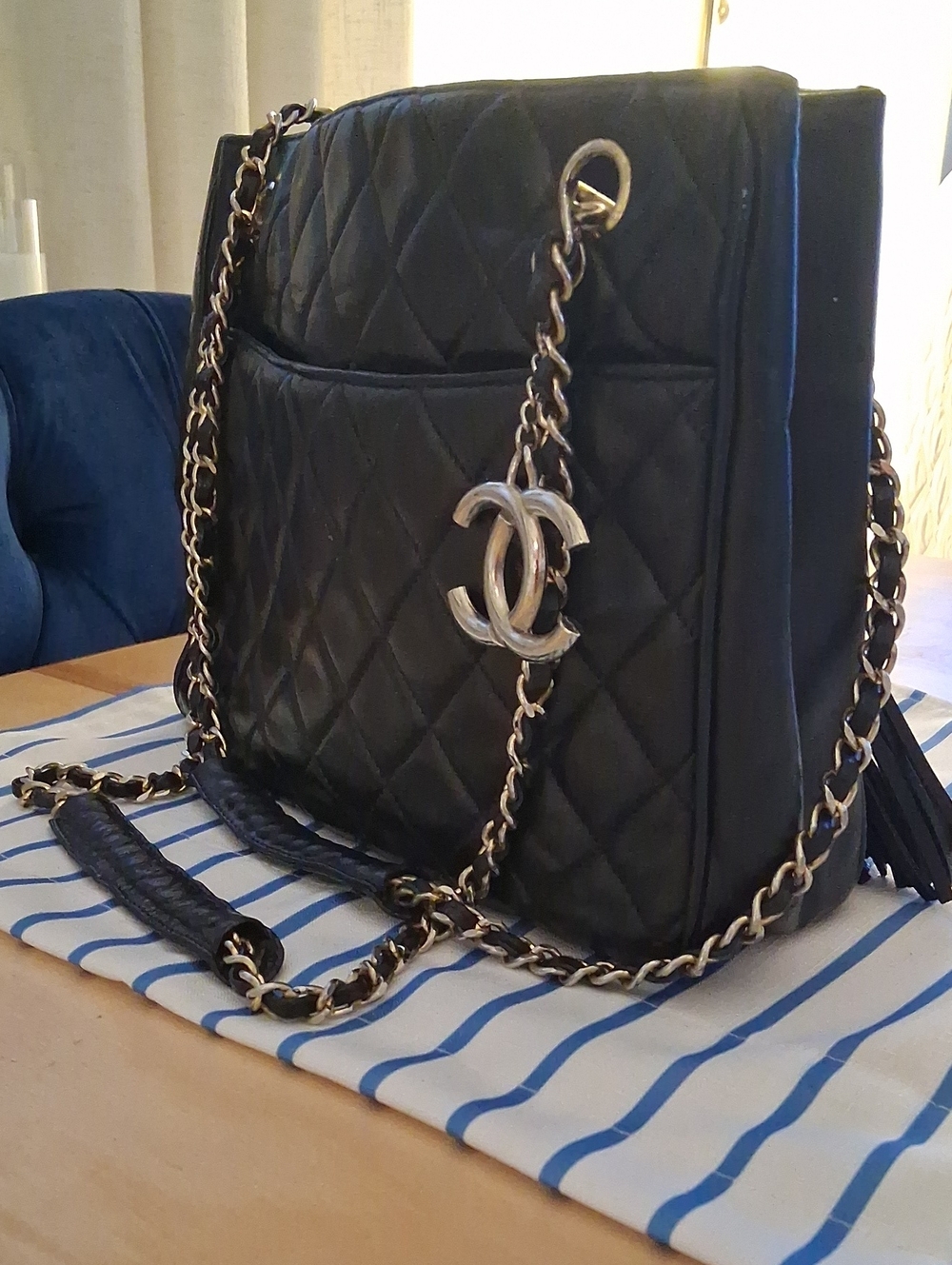 CHANEL Quilted Matelasse Shoulder Bag